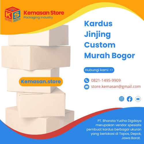 Kardus Jinjing Custom Murah Bogor